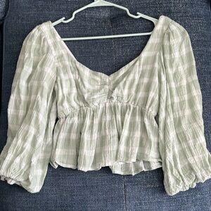 Show me your MuMu balloon sleeve blouse